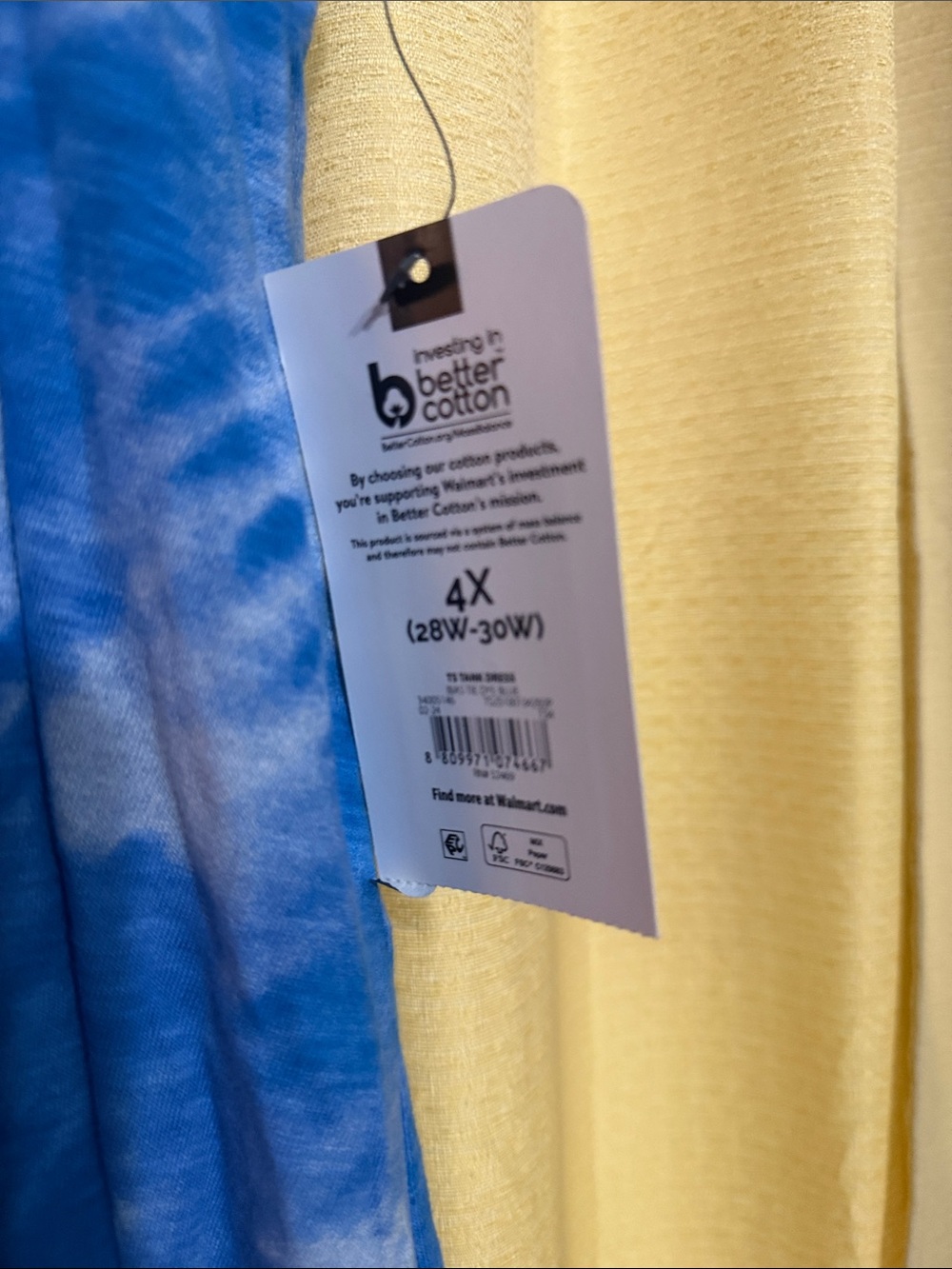 Terra & Sky Blue and White Tie-Dye Sleeveless Maxi Dress - Picture 4 of 5